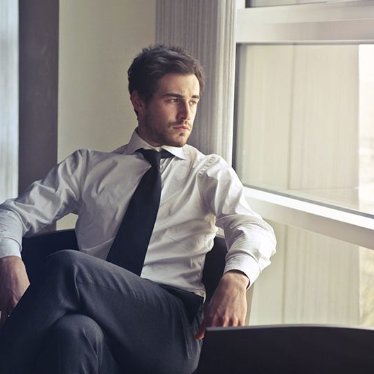 Businessman qualities.